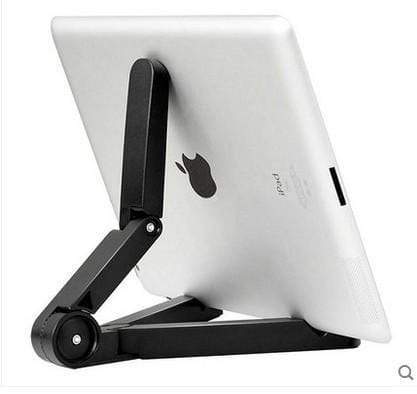 AussieSuperStore Homeware Supplies Universal Folded Desktop Tablet Bracket Cellphone Stand Black CBPHONETABSTANDBLK